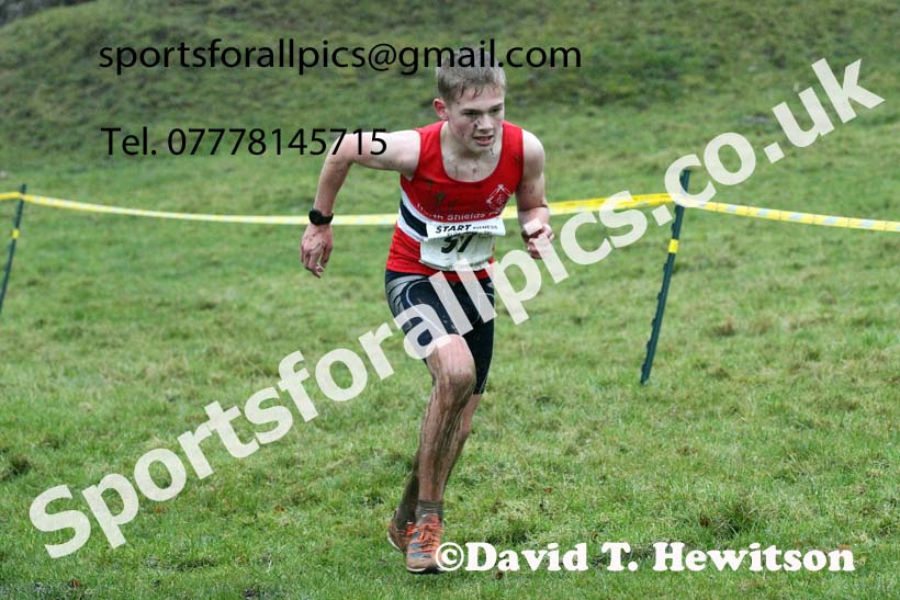 Boys under-15s, NECAA Junior Cross Country Relays, Thornley Farm, Peterlee, Saturday, December 12th. Photo: David T. Hewitson/Sports for All Pics